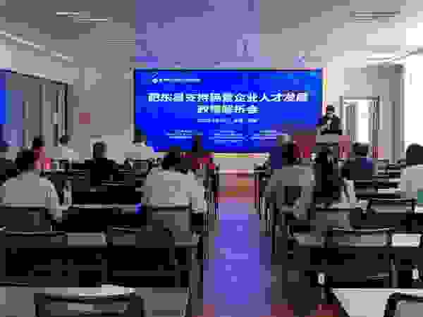 肥东县人社局、经信局：支持民营企业人才发展政策解析会成功举办
