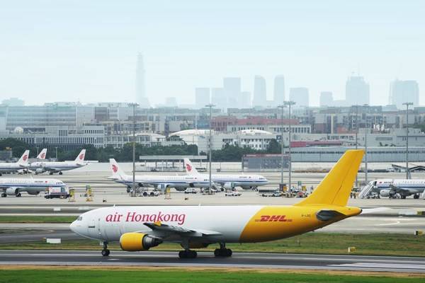DHL快递成都口岸至香港货运航线升级，由A300全货机执飞