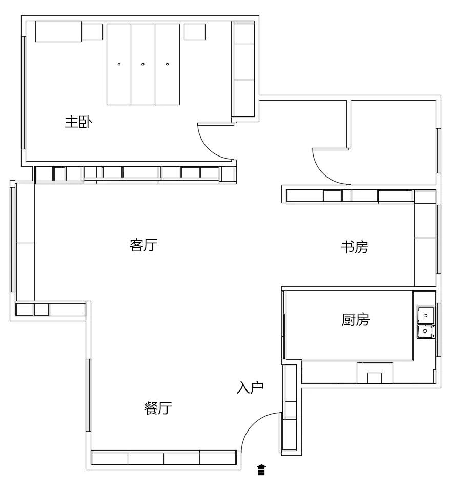 全友定制丨玻璃柜门+栅格背板，89㎡意式风瞬间沦陷！