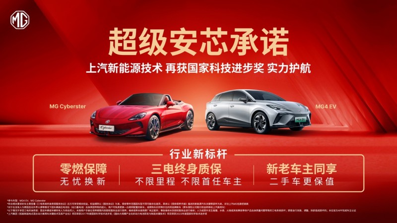 “超级安芯承诺”助力MG4 EV，打造纯电SUV全球口碑