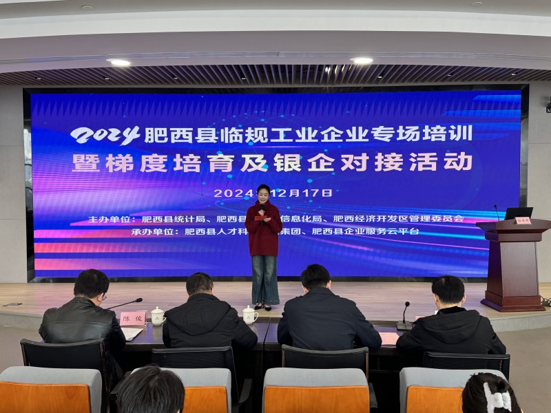 肥西县企业服务云平台圆满举办“临规工业企业专场培训”暨梯度培育对接活动