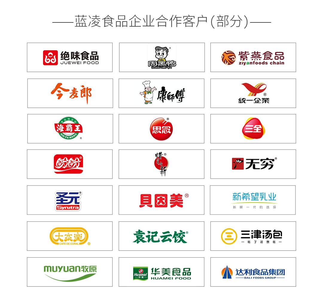 2024-01 食品企业客户 LOGO墙