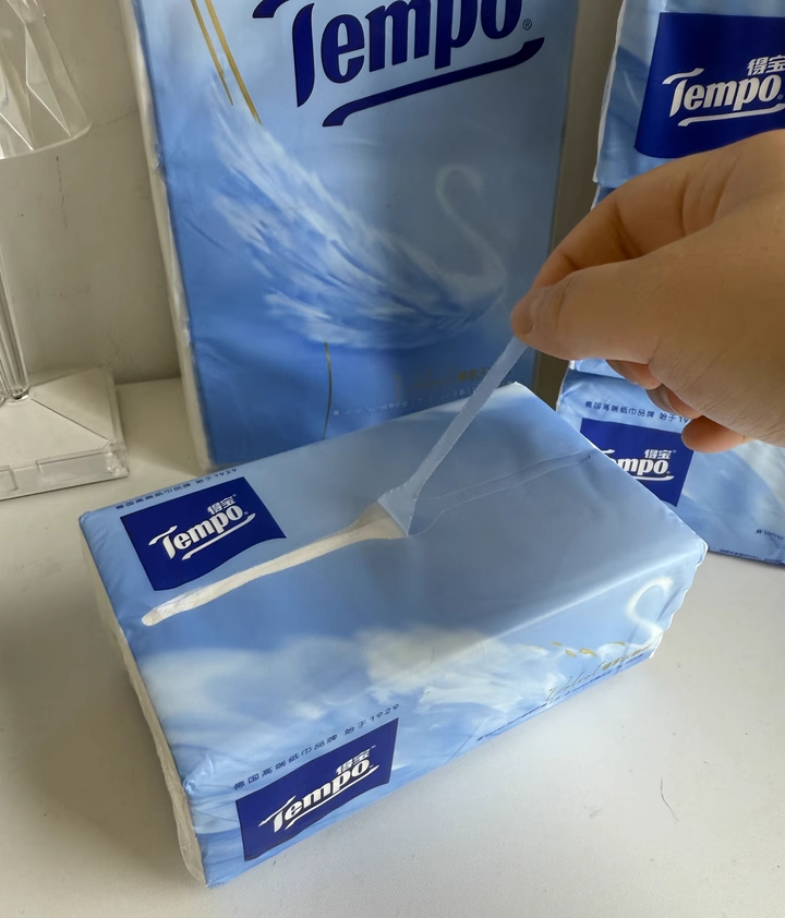 Tempo得宝天鹅绒抽纸，柔软亲肤的品位之选