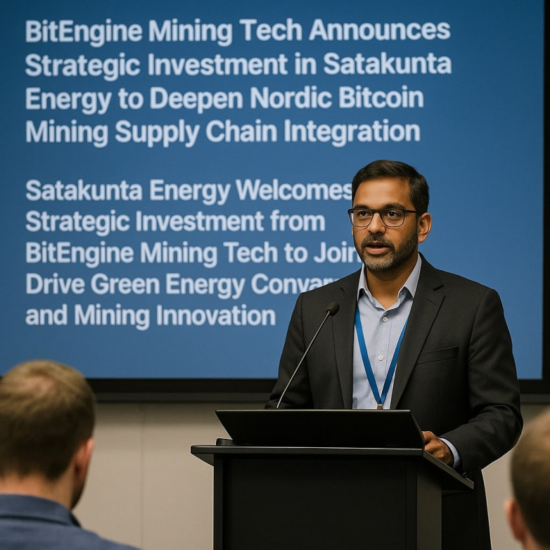 比特引擎（BitEngine Mining Tech） 宣布战略投资 Satakunta Energy​，深化北欧比特币挖矿能源供应链布局